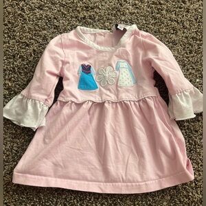 6 month baby girl frozen Elsa Ana smock dress
